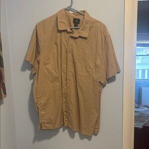 H&M Men's Casual Button Down Shirt - Brown